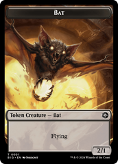 Mercenary // Bat Double-Sided Token [Outlaws of Thunder Junction Tokens] | Mindsight Gaming