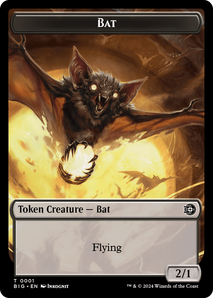 Bat Token [Outlaws of Thunder Junction: The Big Score Tokens] | Mindsight Gaming
