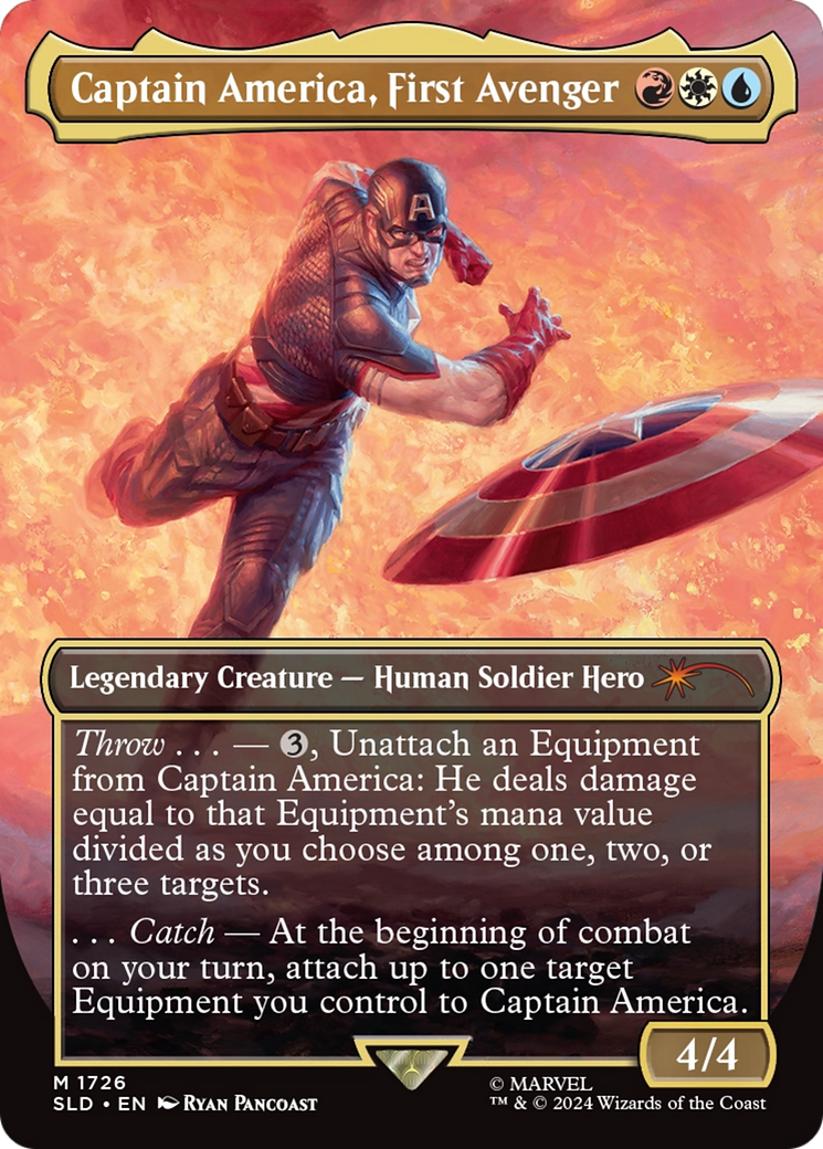 Captain America, First Avenger (Rainbow Foil) [Secret Lair Drop Series] | Mindsight Gaming