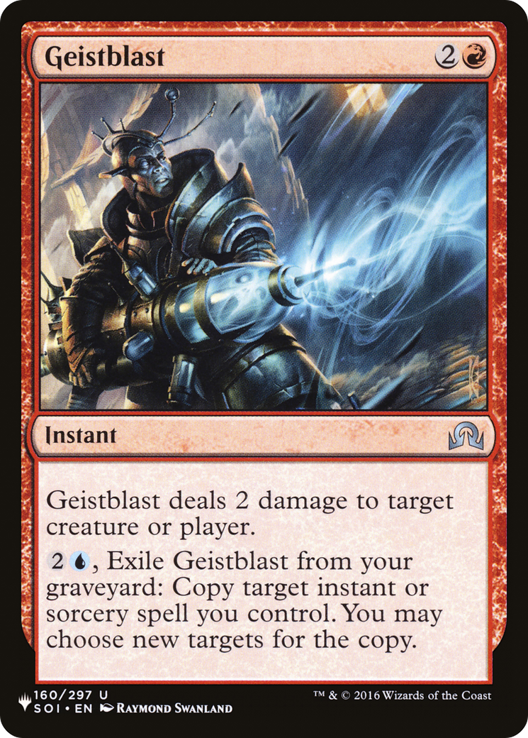 Geistblast [The List Reprints] | Mindsight Gaming