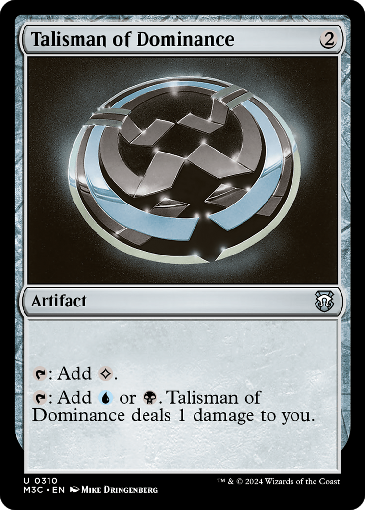 Talisman of Dominance (Ripple Foil) [Modern Horizons 3 Commander] | Mindsight Gaming