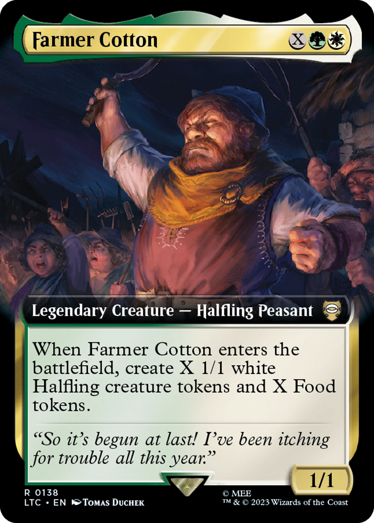 Farmer Cotton (Extended Art) [The Lord of the Rings: Tales of Middle-Earth Commander] | Mindsight Gaming