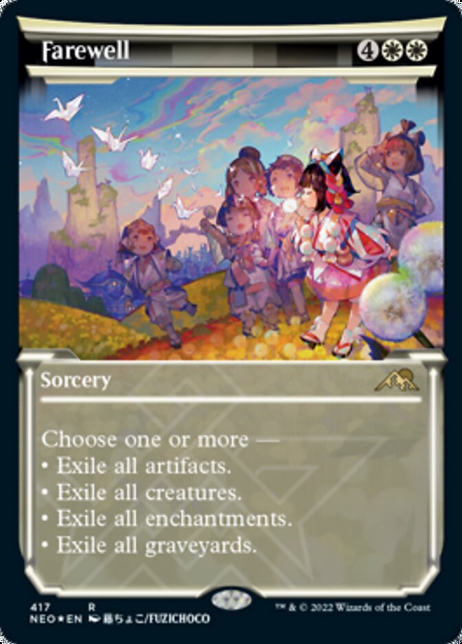 Farewell (Showcase) (Foil Etched) [Kamigawa: Neon Dynasty] | Mindsight Gaming