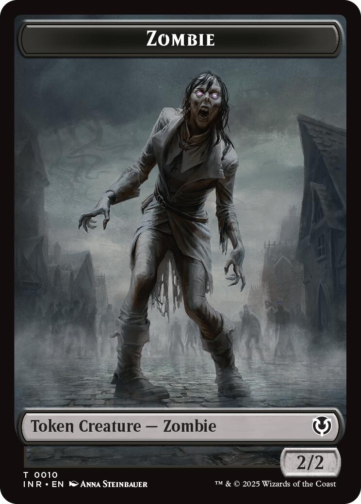 Zombie (0010) // Blood Double-Sided Token [Innistrad Remastered Tokens] | Mindsight Gaming