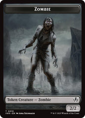 Zombie (0010) // Blood Double-Sided Token [Innistrad Remastered Tokens] | Mindsight Gaming