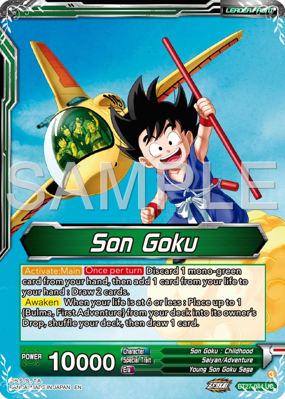 Son Goku // Son Goku & Bulma, First Encounter (BT27-044) [History of Z] | Mindsight Gaming