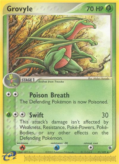 Grovyle (31/109) [EX: Ruby & Sapphire] | Mindsight Gaming