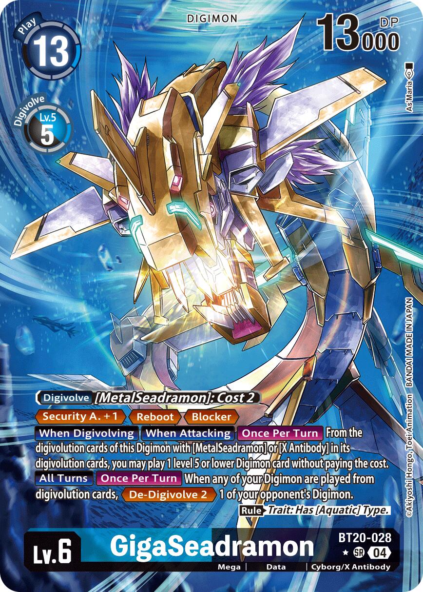 GigaSeadramon [BT20-028] (Alternate Art) [Release Special Booster Ver.2.5] | Mindsight Gaming