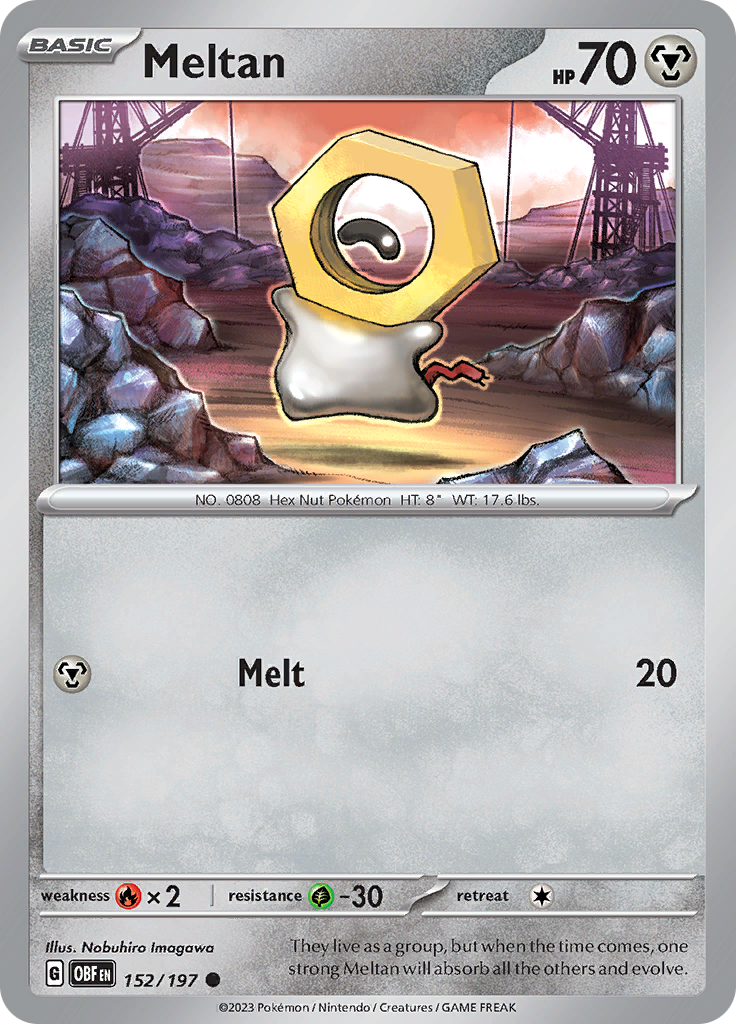 Meltan (152/197) [Scarlet & Violet: Obsidian Flames] | Mindsight Gaming