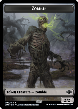 Zombie // Squirrel Double-Sided Token [Dominaria Remastered Tokens] | Mindsight Gaming