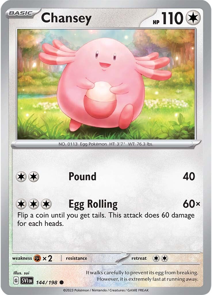 Chansey (144/198) [Scarlet & Violet: Base Set] | Mindsight Gaming