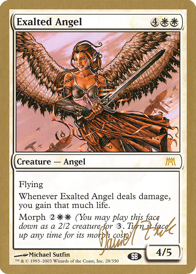 Exalted Angel (Daniel Zink) (SB) [World Championship Decks 2003] | Mindsight Gaming