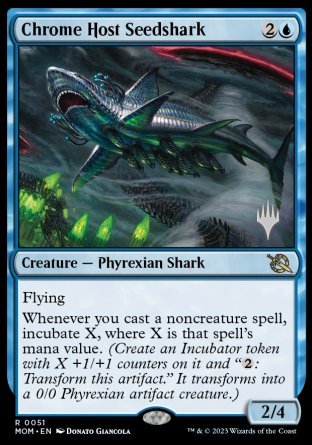 Chrome Host Seedshark (Promo Pack) [March of the Machine Promos] | Mindsight Gaming