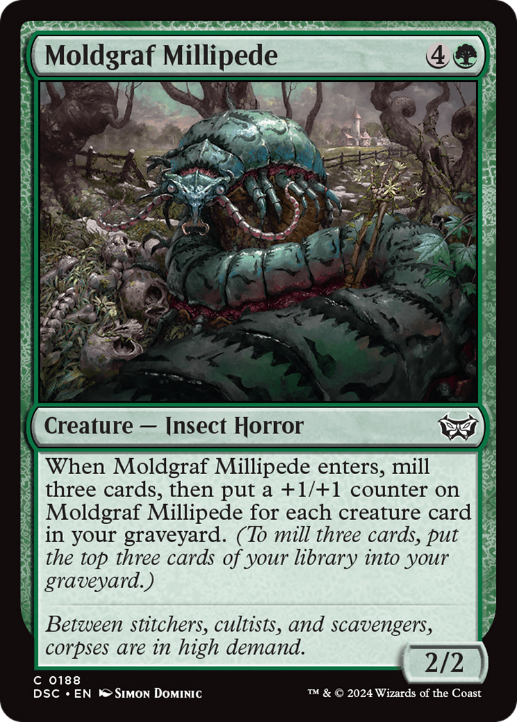 Moldgraf Millipede [Duskmourn: House of Horror Commander] | Mindsight Gaming