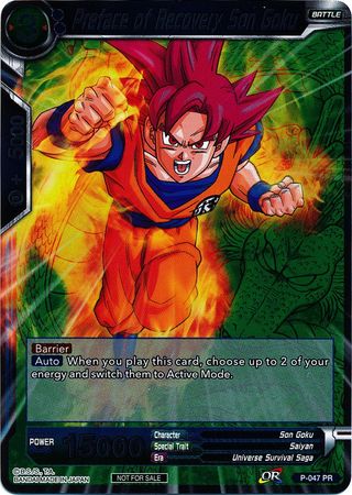 Preface of Recovery Son Goku (Event Pack 2 - 2018) (P-047_PR) [Promotion Cards] | Mindsight Gaming