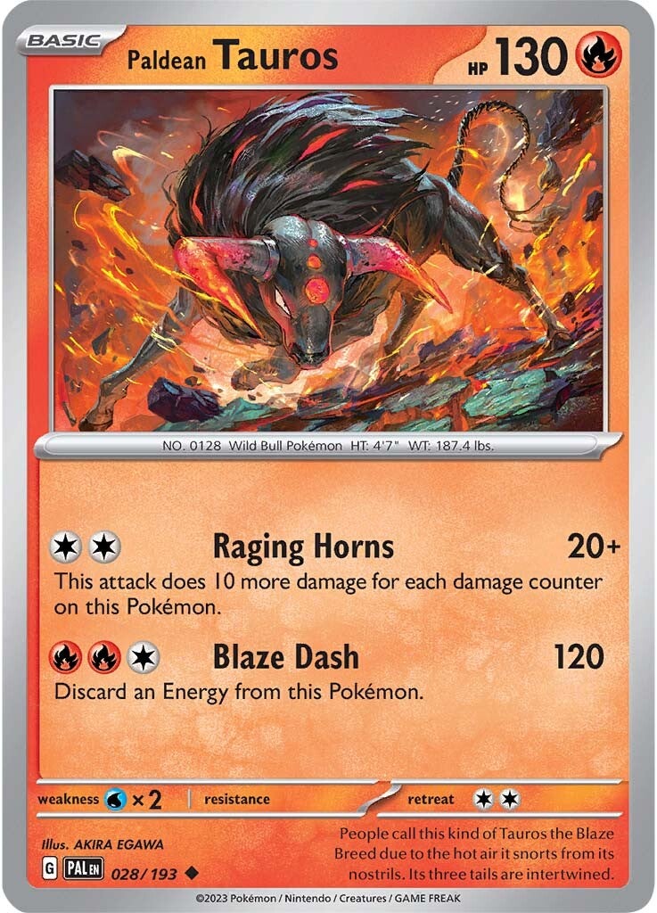 Paldean Tauros (028/193) [Scarlet & Violet: Paldea Evolved] | Mindsight Gaming