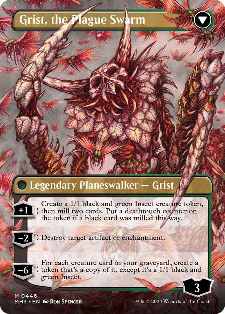 Grist, Voracious Larva // Grist, the Plague Swarm (Borderless) [Modern Horizons 3] | Mindsight Gaming