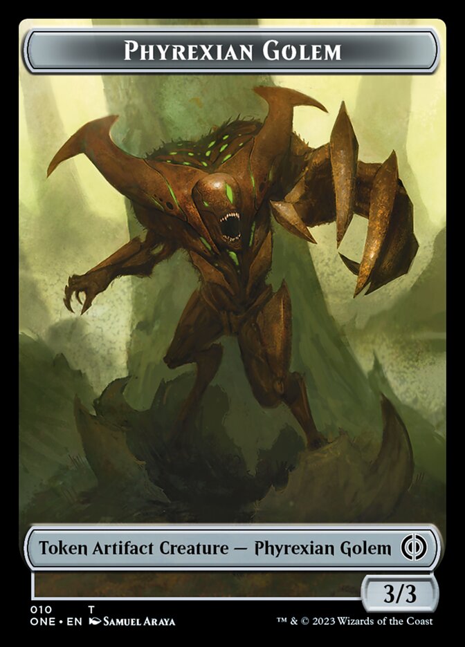 Phyrexian Golem Token [Phyrexia: All Will Be One Tokens] | Mindsight Gaming