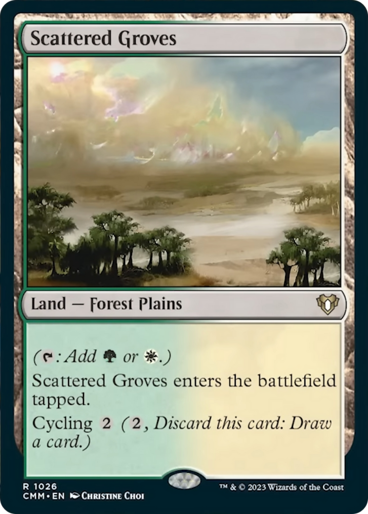 Scattered Groves [Commander Masters] | Mindsight Gaming