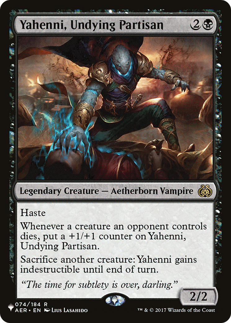 Yahenni, Undying Partisan [The List] | Mindsight Gaming