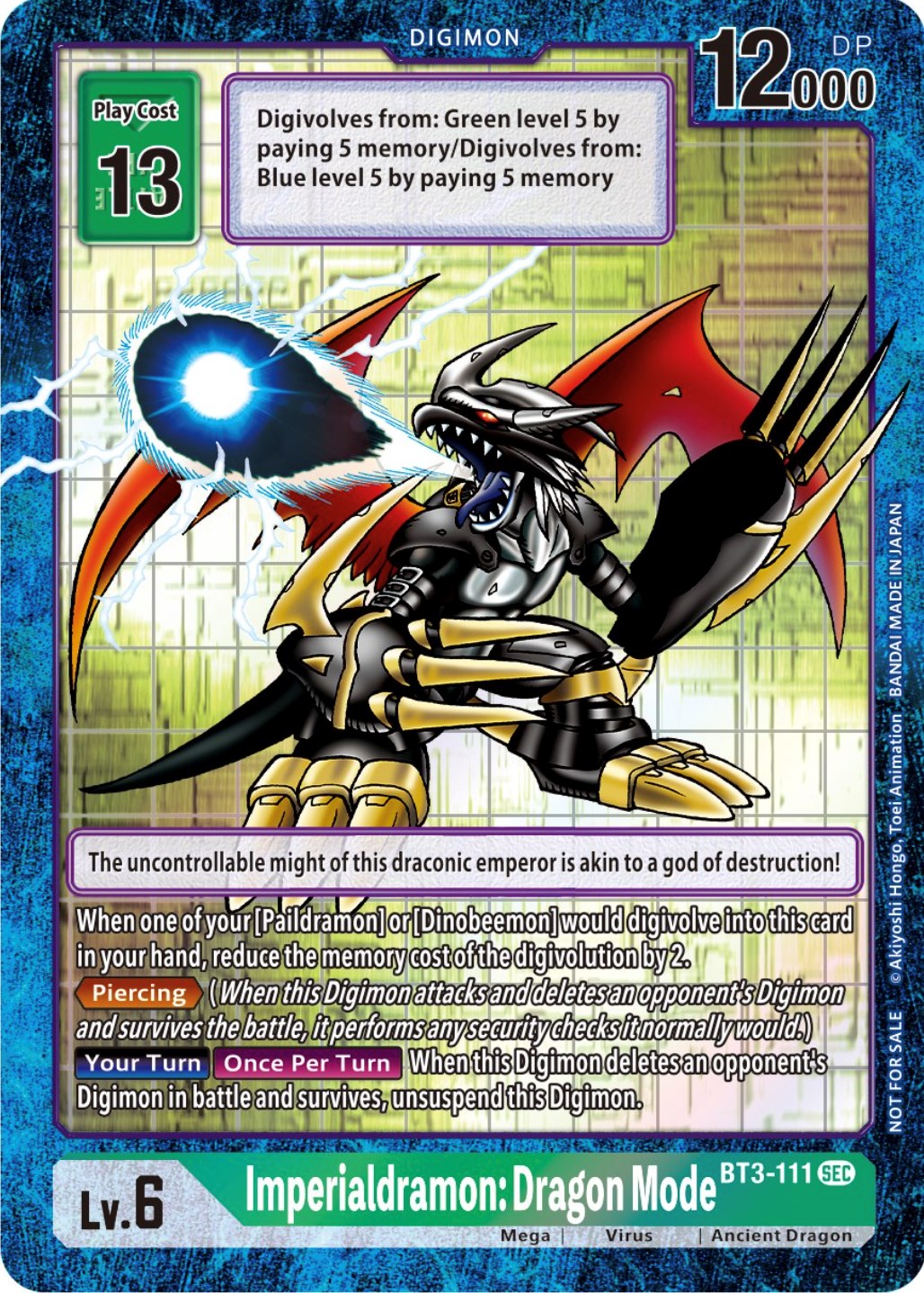 Imperialdramon: Dragon Mode [BT3-111] (Alternate Art) [Draconic Roar] | Mindsight Gaming