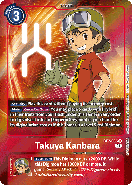 Takuya Kanbara [BT7-085] (Alternative Art - Box Topper) [Next Adventure] | Mindsight Gaming