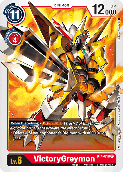 VictoryGreymon [BT4-019] [Great Legend] | Mindsight Gaming