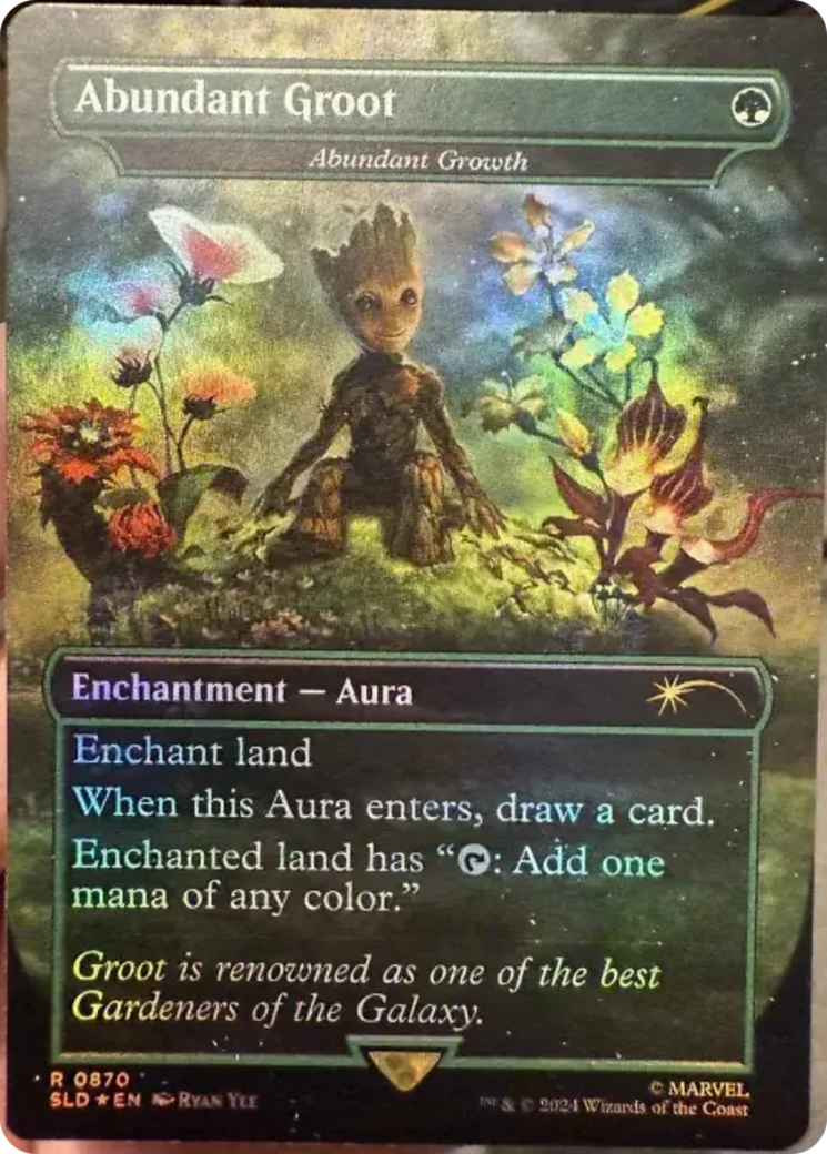 Abundant Groot - Abundant Growth (Rainbow Foil) [Secret Lair Drop Series] | Mindsight Gaming