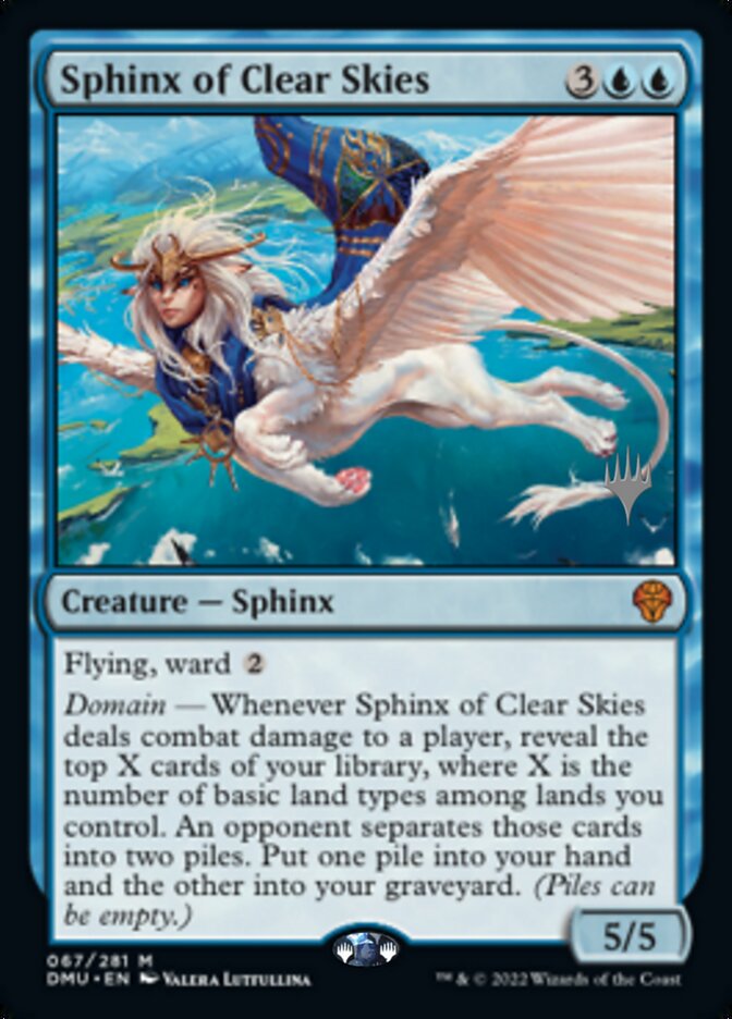 Sphinx of Clear Skies (Promo Pack) [Dominaria United Promos] | Mindsight Gaming