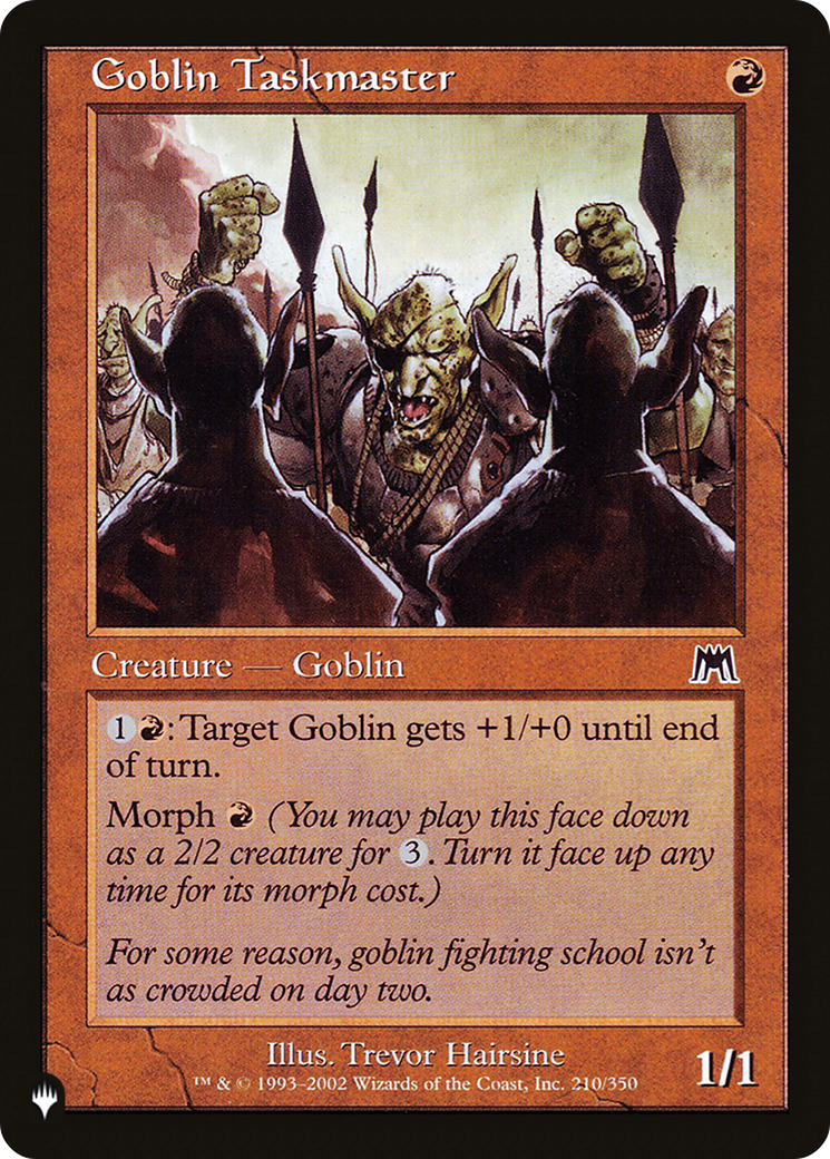 Goblin Taskmaster [The List Reprints] | Mindsight Gaming