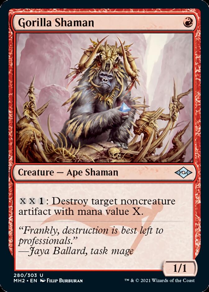 Gorilla Shaman (Foil Etched) [Modern Horizons 2] | Mindsight Gaming