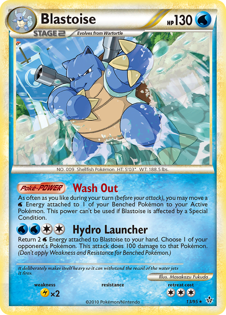 Blastoise (13/95) [HeartGold & SoulSilver: Unleashed] | Mindsight Gaming