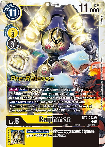 Raijinmon [BT9-042] [X Record Pre-Release Promos] | Mindsight Gaming