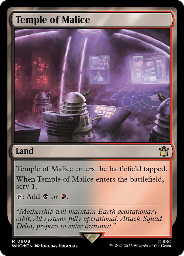 Temple of Malice (Surge Foil) [Doctor Who] | Mindsight Gaming