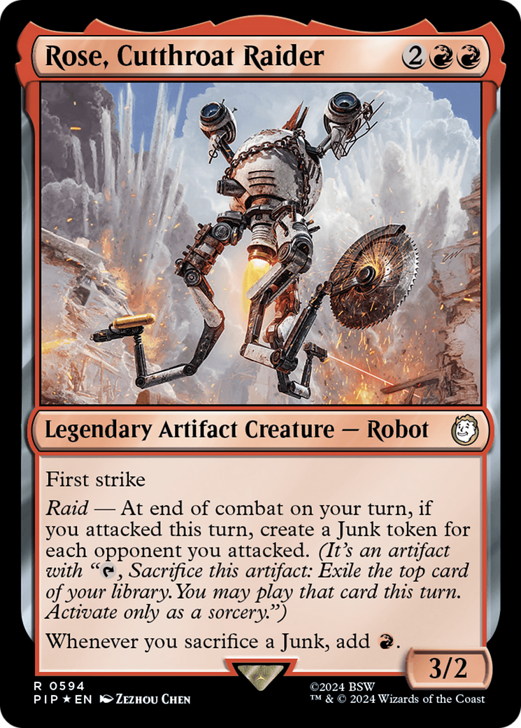 Rose, Cutthroat Raider (Surge Foil) [Fallout] | Mindsight Gaming