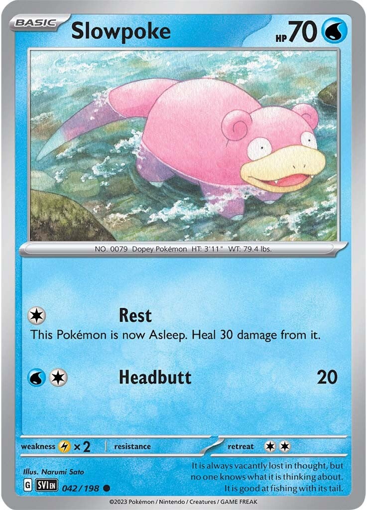 Slowpoke (042/198) [Scarlet & Violet: Base Set] | Mindsight Gaming