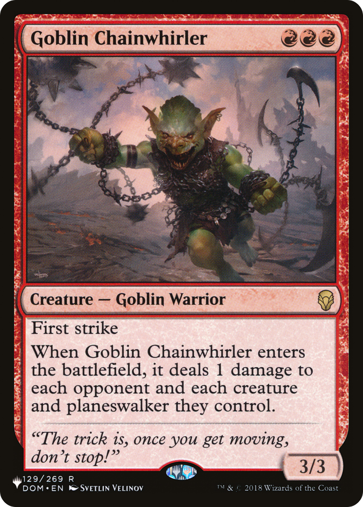 Goblin Chainwhirler [The List Reprints] | Mindsight Gaming