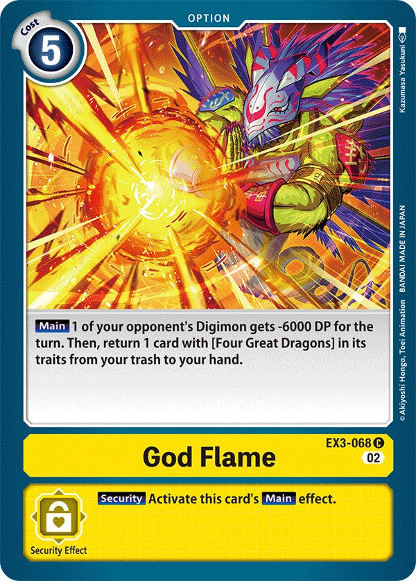 God Flame [EX3-068] [Draconic Roar] | Mindsight Gaming