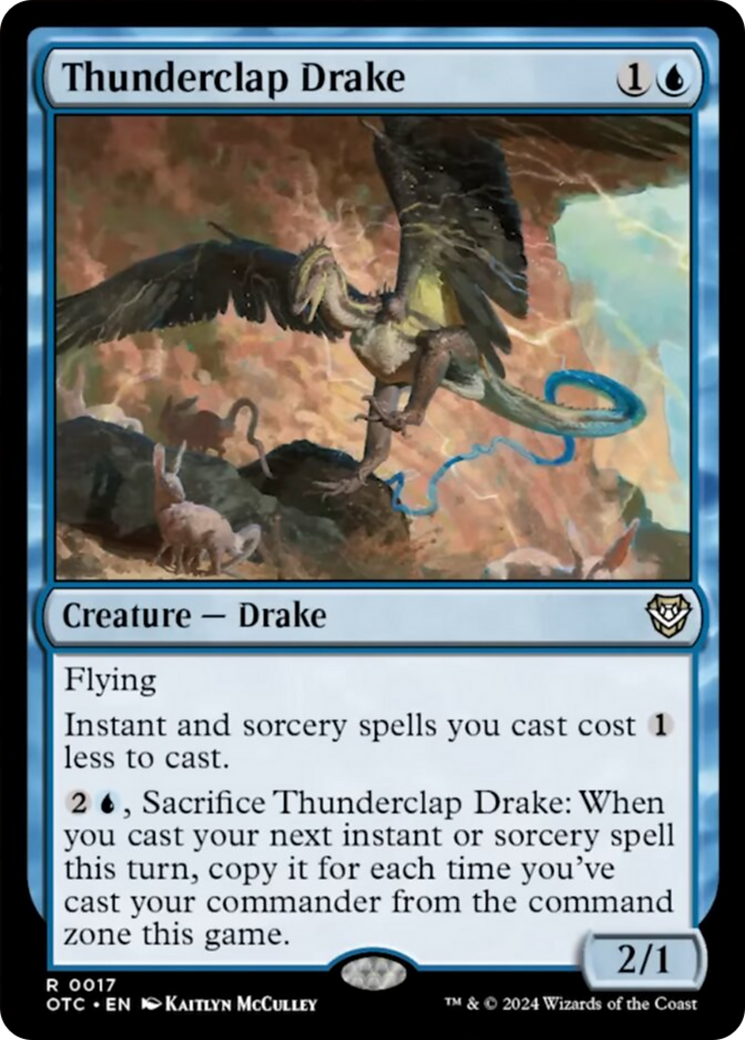 Thunderclap Drake [Outlaws of Thunder Junction Commander] | Mindsight Gaming