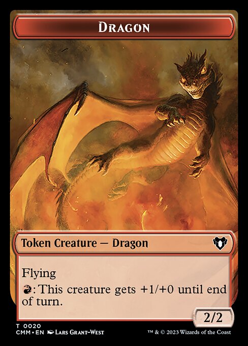 Soldier // Dragon (0020) Double-Sided Token [Commander Masters Tokens] | Mindsight Gaming