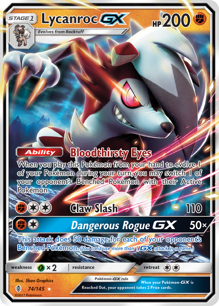 Lycanroc GX (74/145) [Sun & Moon: Guardians Rising] | Mindsight Gaming