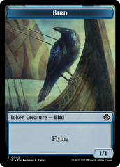 Bird // Merfolk (0003) Double-Sided Token [The Lost Caverns of Ixalan Commander Tokens] | Mindsight Gaming