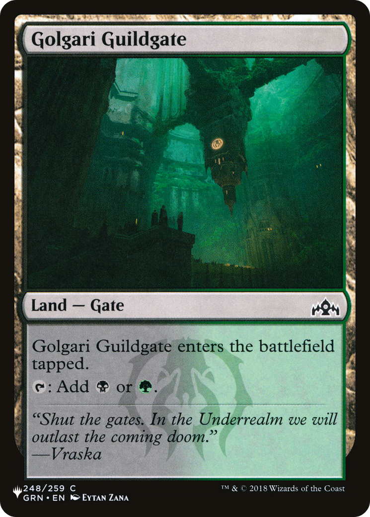 Golgari Guildgate [The List] | Mindsight Gaming