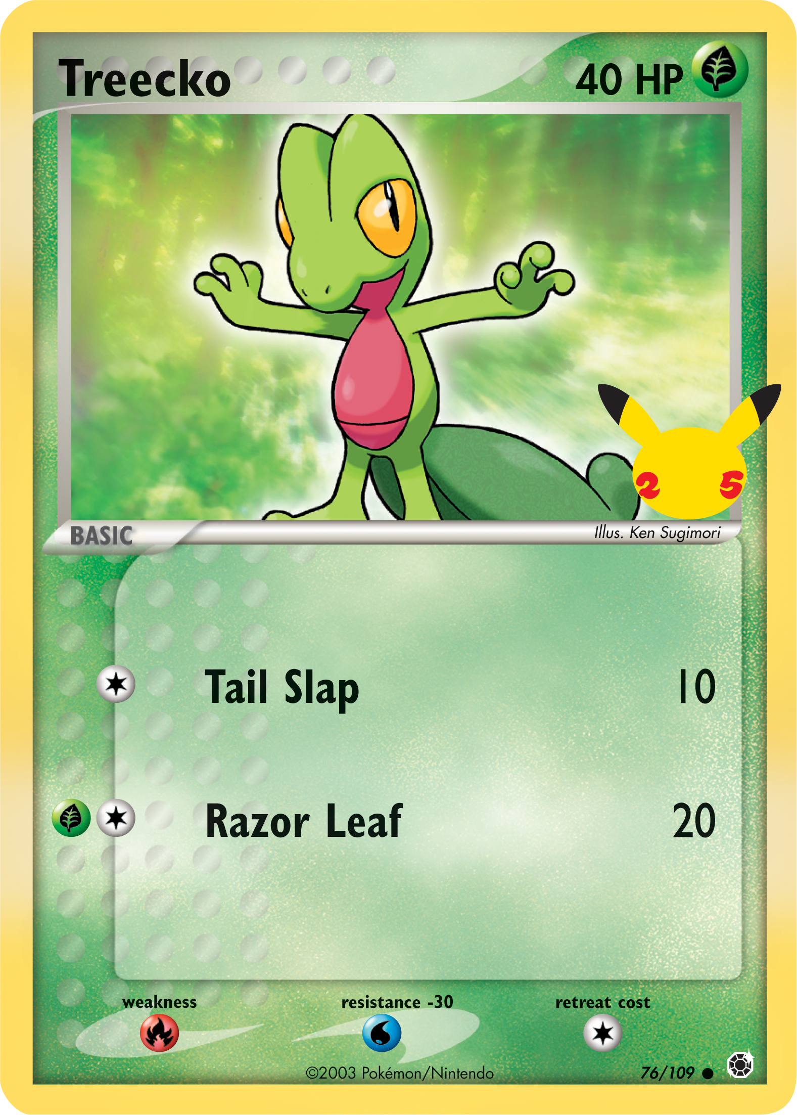 Treecko (76/109) (Jumbo Card) [First Partner Pack] | Mindsight Gaming