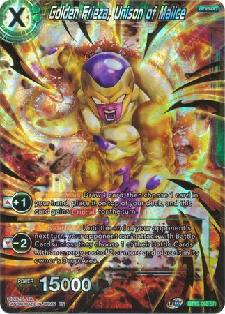 Golden Frieza, Unison of Malice (BT10-063) [Rise of the Unison Warrior 2nd Edition] | Mindsight Gaming