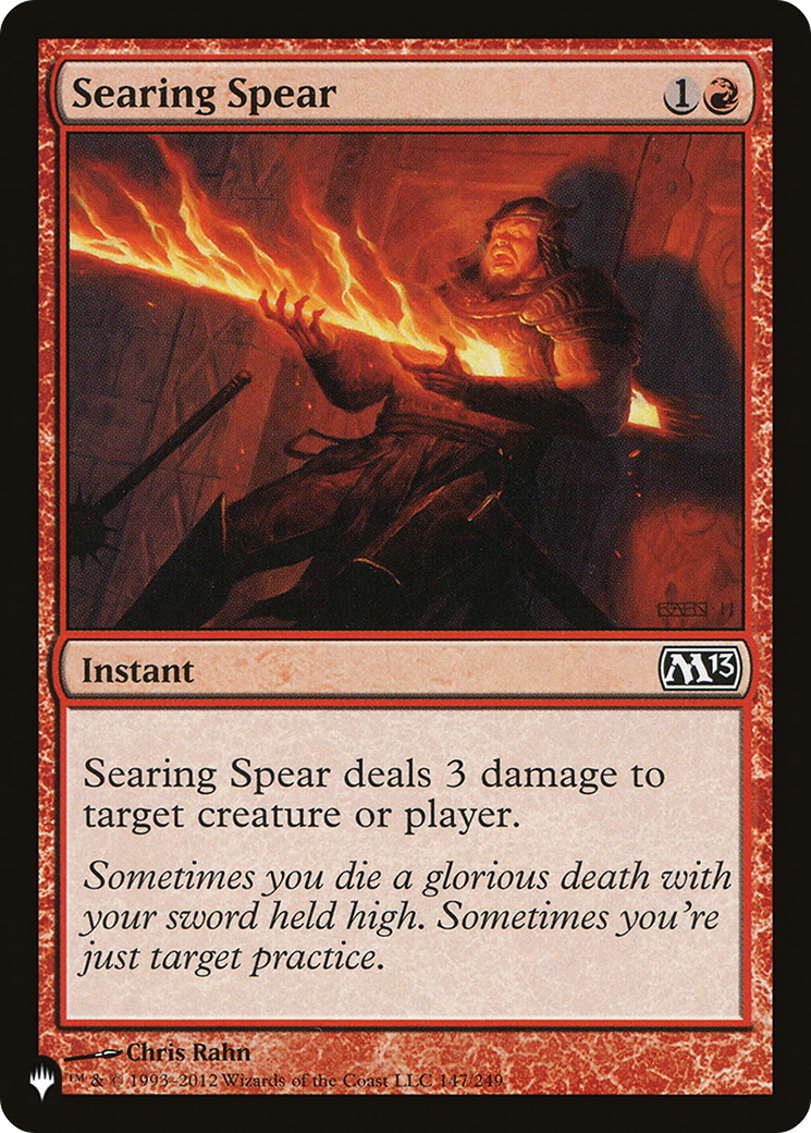 Searing Spear [The List Reprints] | Mindsight Gaming