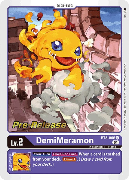 DemiMeramon [BT8-006] [New Awakening Pre-Release Cards] | Mindsight Gaming