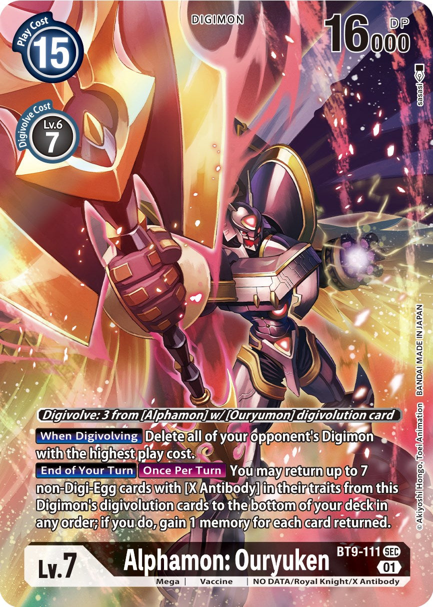 Alphamon: Ouryuken [BT9-111] (Alternate Art) [X Record] | Mindsight Gaming