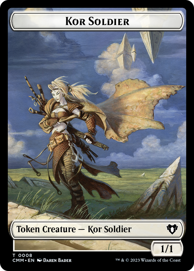 Kor Soldier Token [Commander Masters Tokens] | Mindsight Gaming