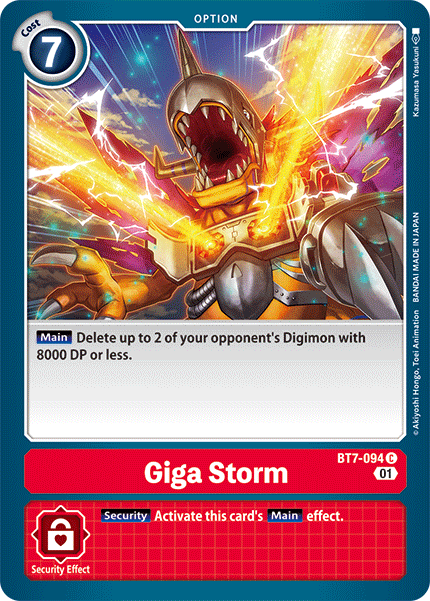 Giga Storm [BT7-094] [Next Adventure] | Mindsight Gaming